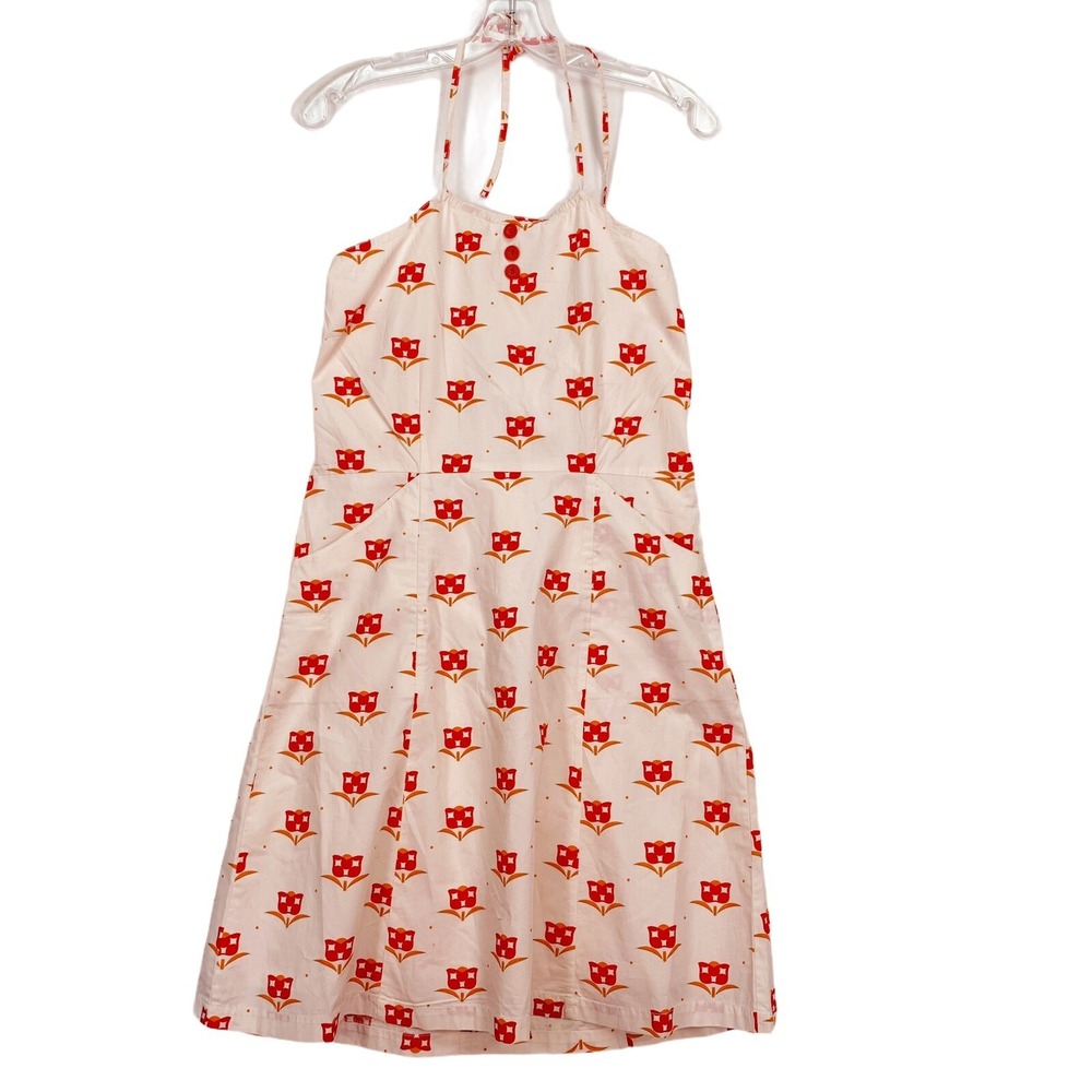 Tulle Brand Halter Sun Dress L Pink Tulip Whimsical Cottage Fairycore Valentines